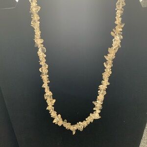 ♥️ Sale 3for$15! Semi-clear Stone Chip Beaded Necklace with a Magnetic Clasp 17”